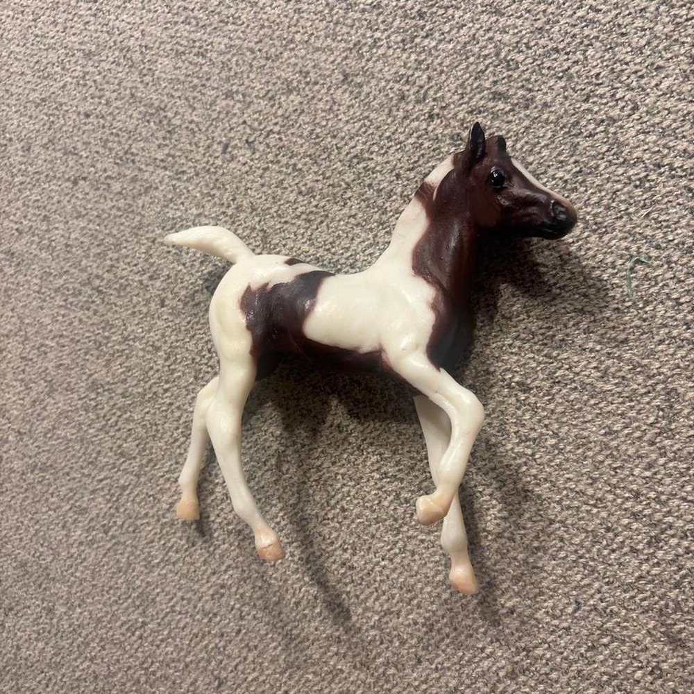 This is a vintage Breyer Classics Andalusian Pinto Foal